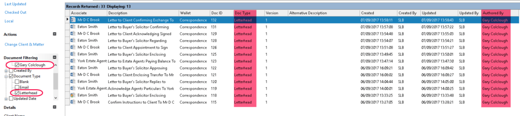 MatterSphere - How to find documents quickly - Top Tip No. 6 filters