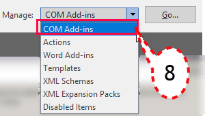 Missing icons from your MS Office Toolbars COM Add in